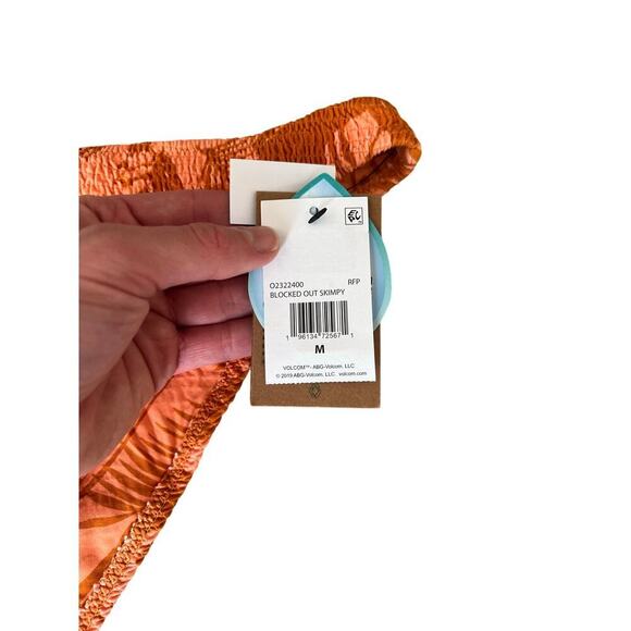 VOLCOM BLOCKED OUT SKIMPY BOTTOM in Irange, size Medium, NWT - Picture 7 of 8